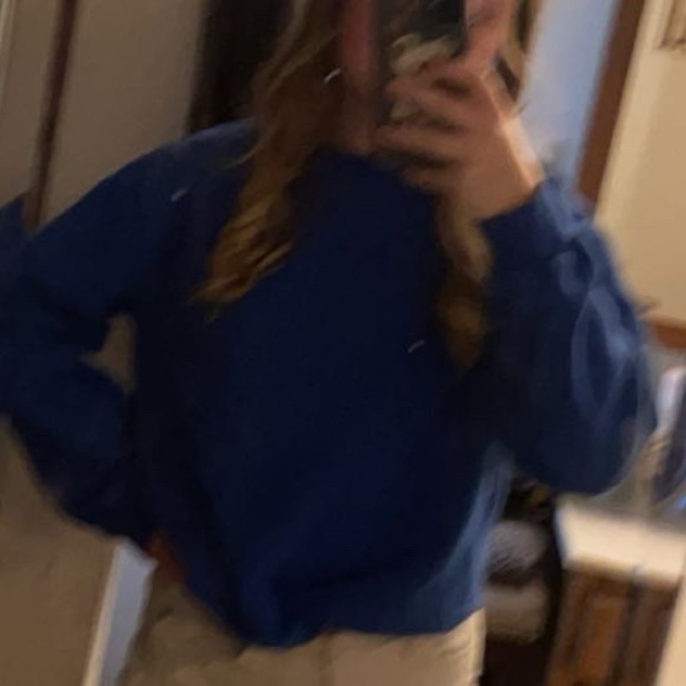 Electric Blue Crewneck Sweatshirt